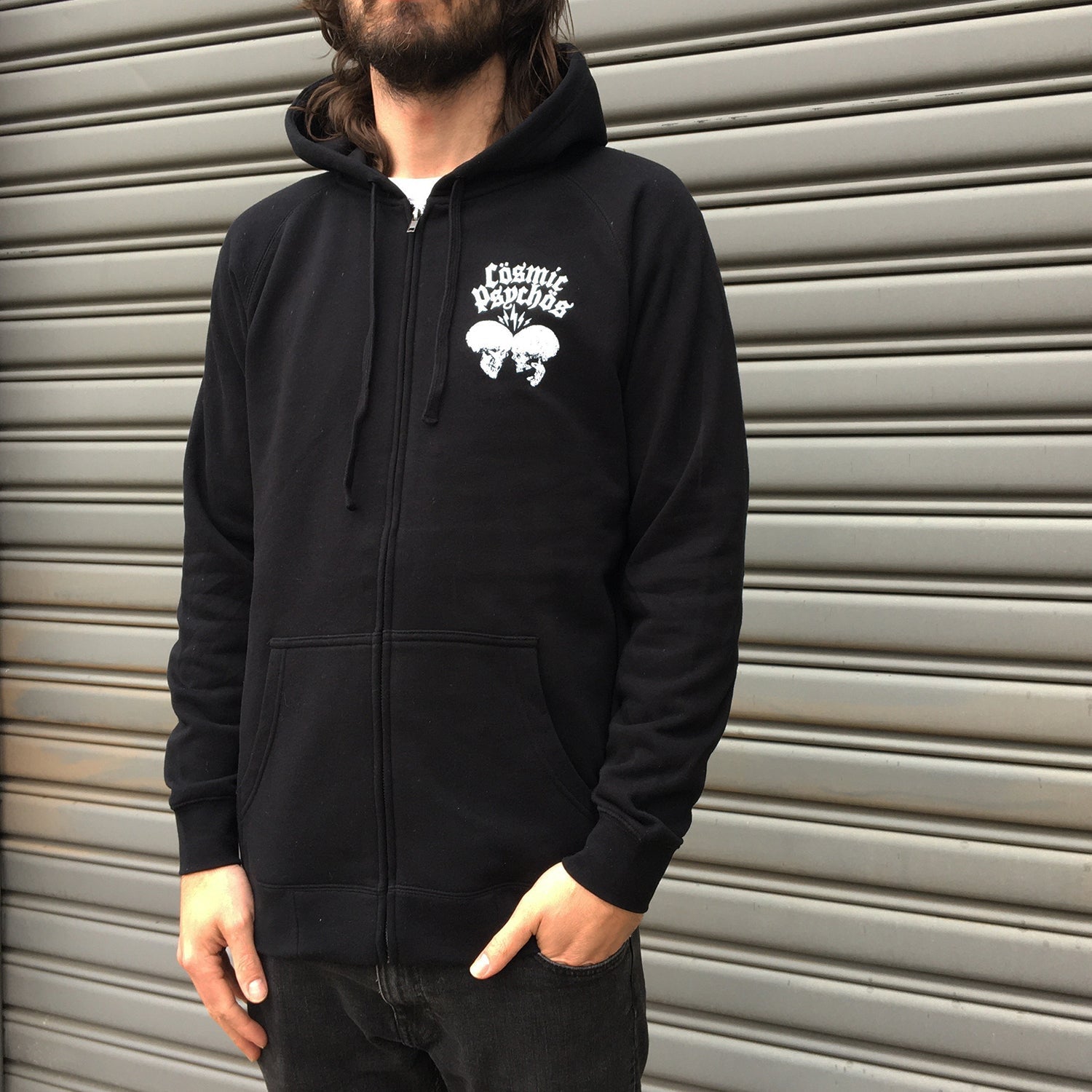 Everyone Drunker Zip Up Hoodie (Black) T-Shirts, Sweatshirt | CoreVibeTees.com (Image 2)
