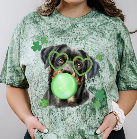 CUSTOM Lucky Dog Shirt ~ Unisex Apparel Relaxed Fit Printed In The USA Clothing Womenswear Casual Comfort Cotton Top Athletic Boho Chic