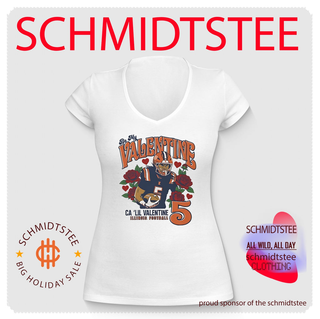 Ca’Lil Valentine Illinois Fighting Illini portrait graphic shirt
