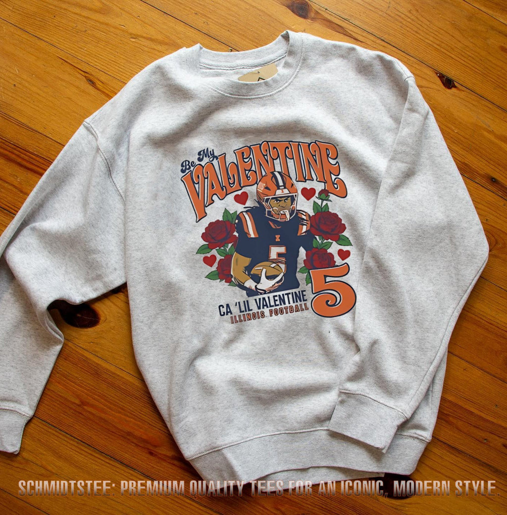 Ca’Lil Valentine Illinois Fighting Illini portrait graphic shirt