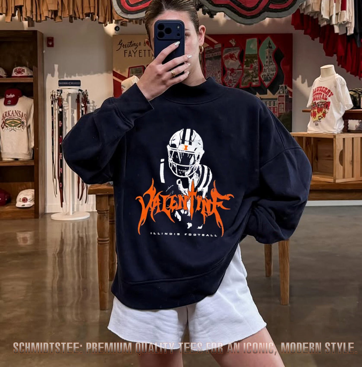 Ca’Lil Valentine Illinois Fighting Illini retro shirt