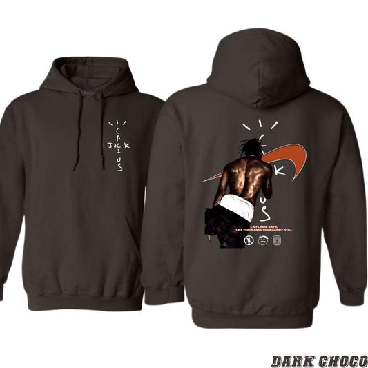 Cactus Jack Hoodie - Bold Streetwear with Iconic Back Design, Ideal for Music Enthusiasts, Premium Fabric for Unisex Casual Comfort, Elevate Your Urban Style with This Standout Hoodie, Embrace the Energy of La Flame Menswear Sweaters