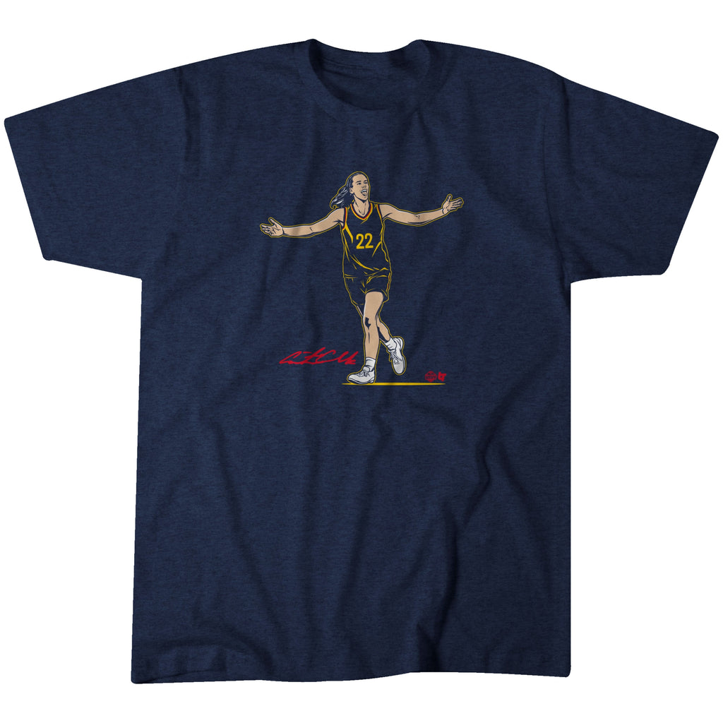 Caitlin Clark: Superstar Pose - Indiana Basketball Adult Unisex Tee Hoodie, Sweatshirt | CoreVibeTees.com (Image 1)