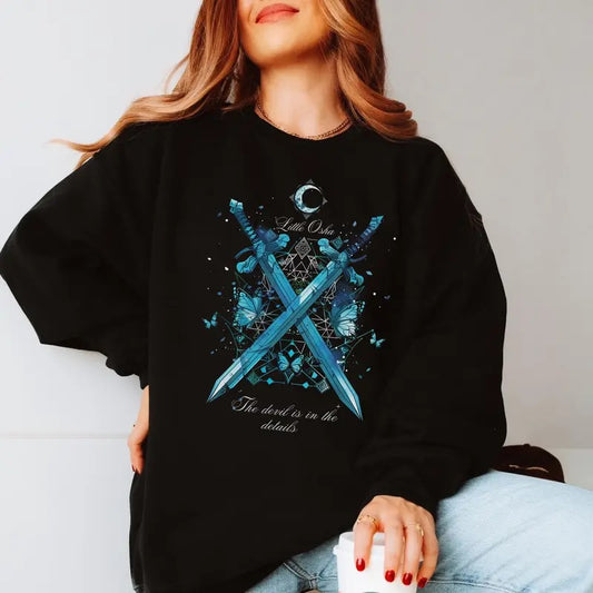 Callie Hart Quicksilver Sweatshirt, Little Osha Hoodie, Stylish Bookish Apparel for Fantasy Romance Lovers, Booktok Unisex Sweater