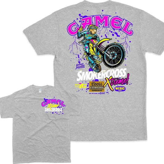 Camel Motorsport Supercross Extreme Graphic Tee, Shirt for Mens, Summer Tee for Mens