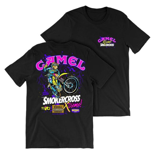 Camel Motorsport Supercross Extreme Graphic Tee, Shirt for Mens, Summer Tee for Mens, Full Color Menswear Top