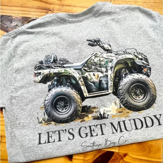Camo Four Wheeler Shirt, Men's Short Sleeve Tee, Off-Road ATV Graphic, Hunting and Outdoor Gear BP5TF
