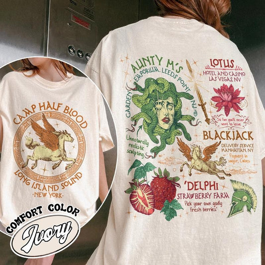 Camp Half Blood Shirt Camping Shirt Half Blood Chronicles Branches Shirt Camp Half Blood 13 Cabins Heroes of Olympus Shirt Book Lover Tee