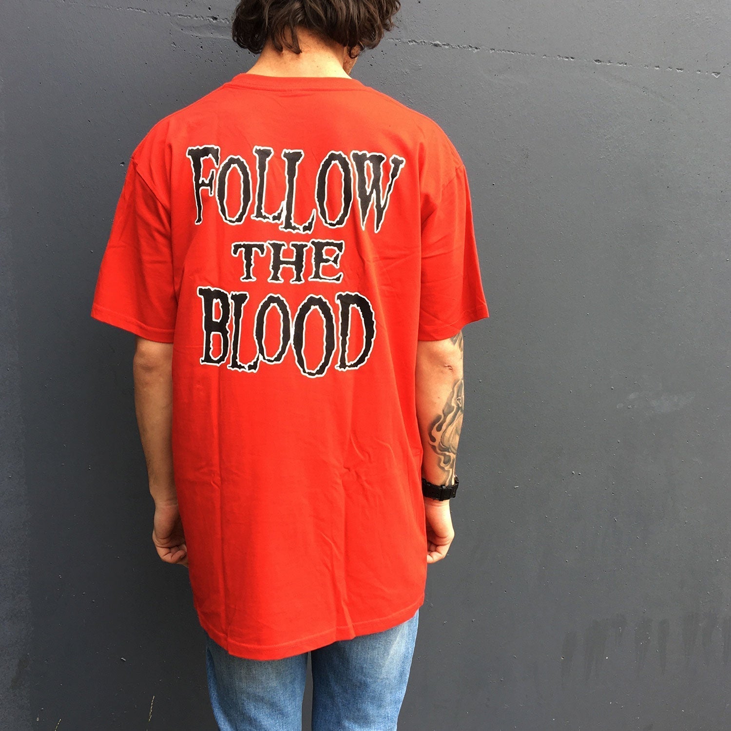 Follow The Blood T-Shirt (Red) Hoodie, Sweatshirt | CoreVibeTees.com (Image 2)