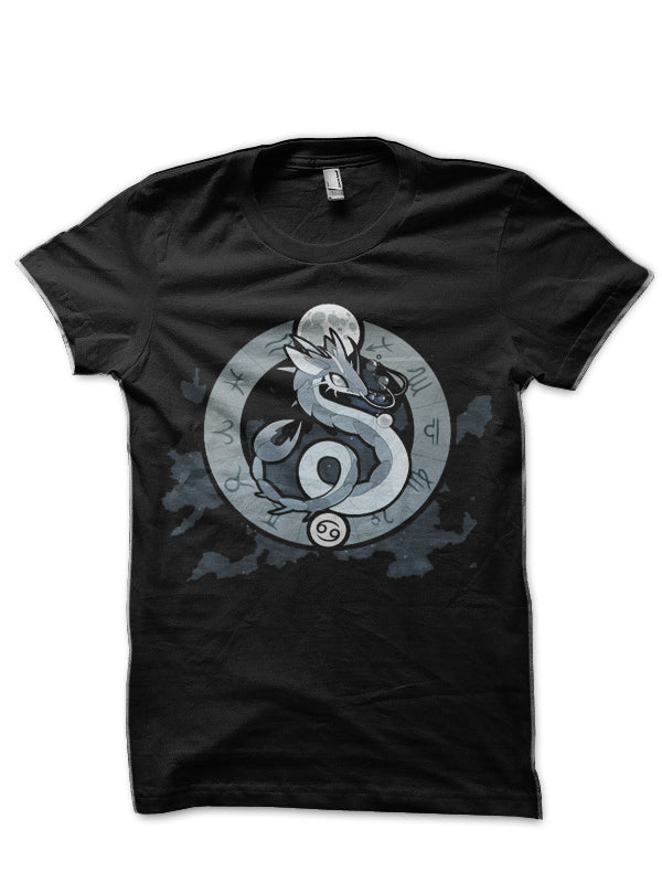 Zodiac Dragons: Cancer Black T-Shirt Hoodie, Sweatshirt | CoreVibeTees.com