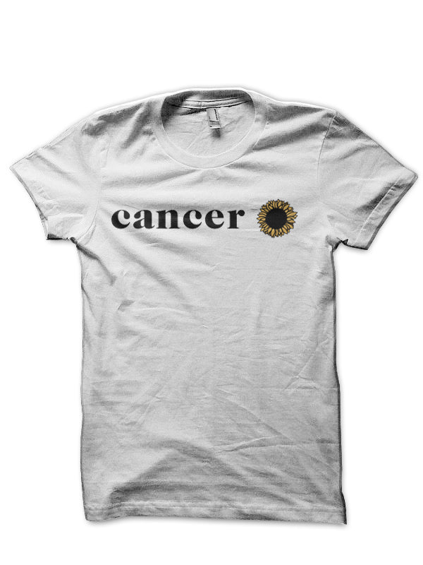 Cancer Retro Sunflower Zodiac White T-Shirt Hoodie, Sweatshirt | CoreVibeTees.com