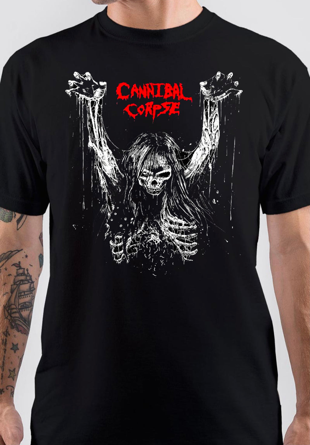 Cannibal Corpse Black T-Shirt Hoodie, Sweatshirt | CoreVibeTees.com