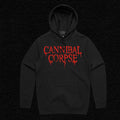 Cannibal Corpse Logo Pullover Hoodie (Black) T-Shirts, Sweatshirt | CoreVibeTees.com (Image 1)