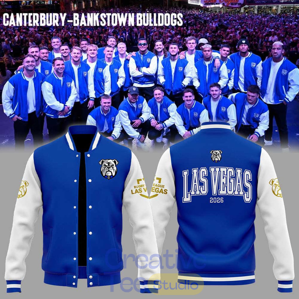 Canterbury-Bankstown Bulldogs NRL Las Vegas 2026 Baseball Jacket