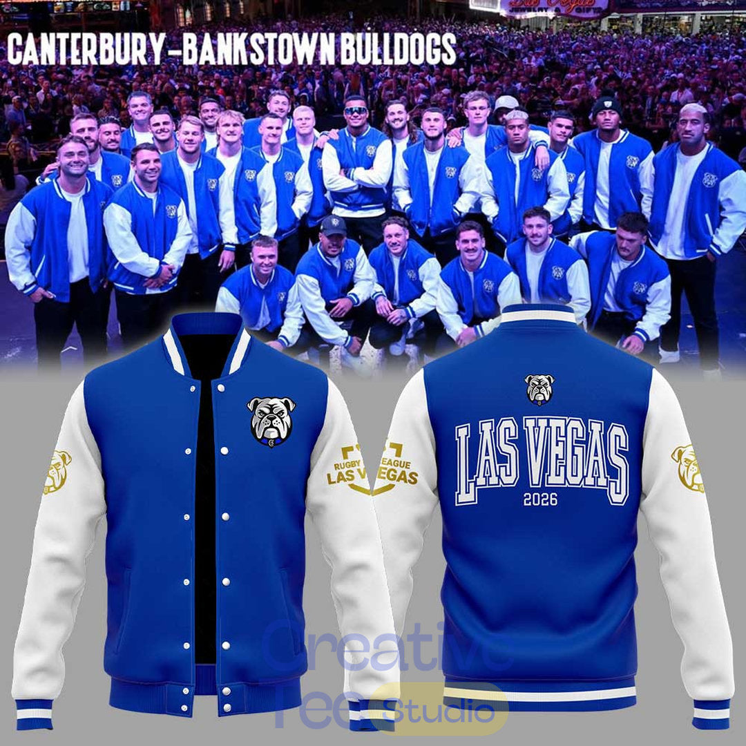 Canterbury-Bankstown Bulldogs NRL Las Vegas 2026 Baseball Jacket