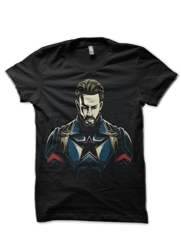 Caption America Black T-Shirt Hoodie, Sweatshirt | CoreVibeTees.com