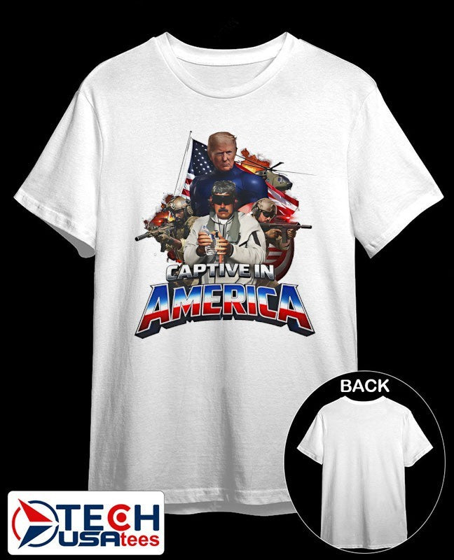 Captive in America Trump and Maduro graphic shirt