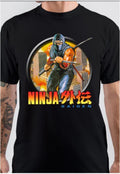 Ninja half Sleeve Black T-Shirt Hoodie, Sweatshirt | CoreVibeTees.com