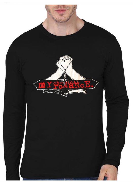 My Chemical Romance Full Sleeve Black T-Shirt Hoodie, Sweatshirt | CoreVibeTees.com