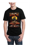 You Canâ€™t Scare Me Half Sleeve Black T-Shirt Hoodie, Sweatshirt | CoreVibeTees.com