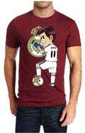 Gareth Bale Real Madrid Half Sleeve Maroon T-Shirt Hoodie, Sweatshirt | CoreVibeTees.com