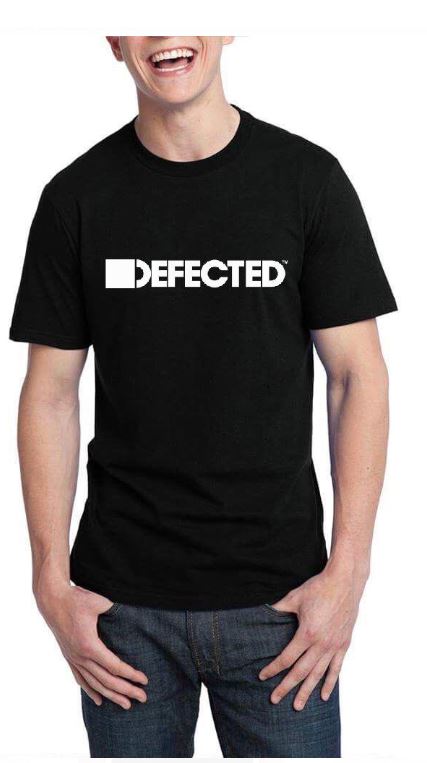 Defected Half Sleeve Black T-Shirt Hoodie, Sweatshirt | CoreVibeTees.com