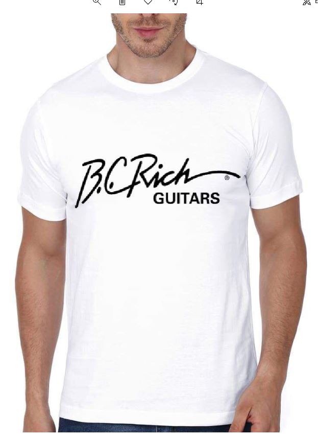 BC Rich Guitars Half Sleeve White T-Shirt Hoodie, Sweatshirt | CoreVibeTees.com