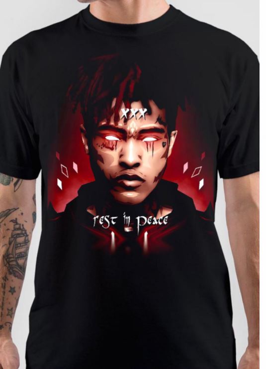 XXX Tentacion Half Sleeve Black T-Shirt Hoodie, Sweatshirt | CoreVibeTees.com