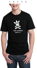 Zivil Courage Half Sleeve Black T-Shirt Hoodie, Sweatshirt | CoreVibeTees.com