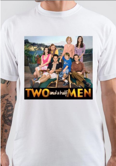 Two And Half Men White T-Shirt Hoodie, Sweatshirt | CoreVibeTees.com