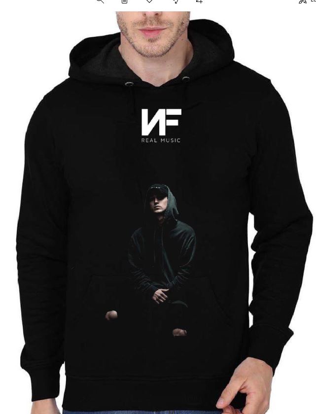 NF Real Music Black Hoodie T-Shirts, Sweatshirt | CoreVibeTees.com