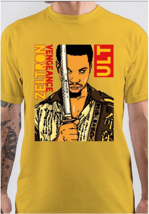 Vengeance Zeltron Half Sleeve Yellow T-Shirt Hoodie, Sweatshirt | CoreVibeTees.com