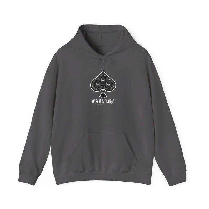 Carnage (Owned by the Spade Brothers back design) Unisex Heavy Blend Hoodie Sweatshirt