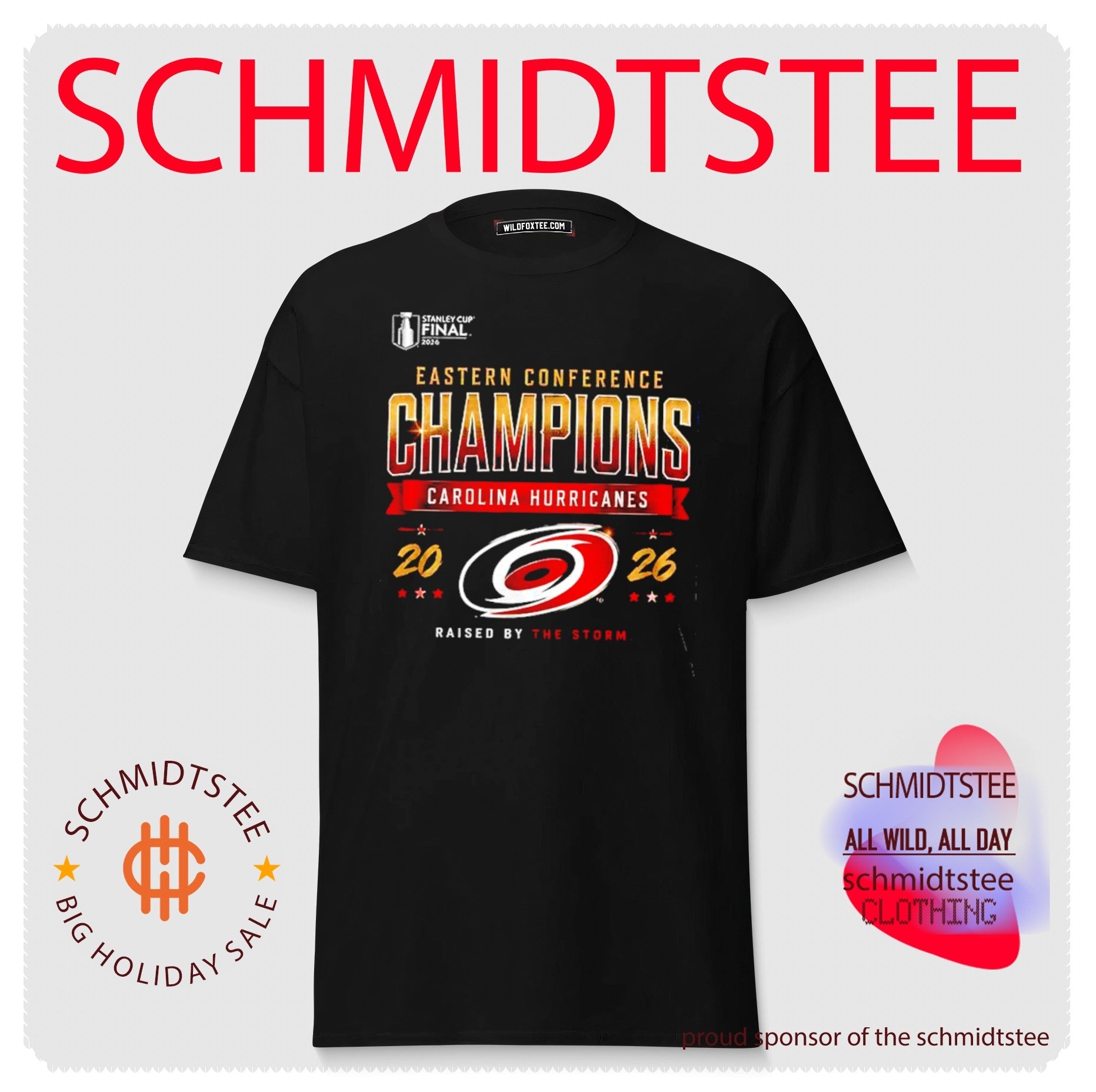 Carolina Hurricanes 2026 Eastern Conference Champions Raise by the storm shirt