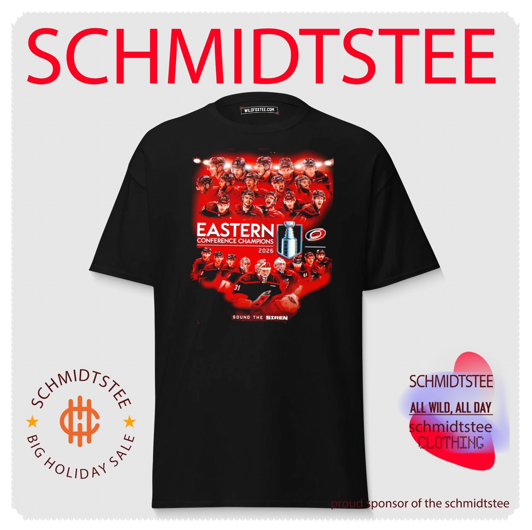 Carolina Hurricanes 2026 Eastern Conference Champions sound the Siren poster shirt