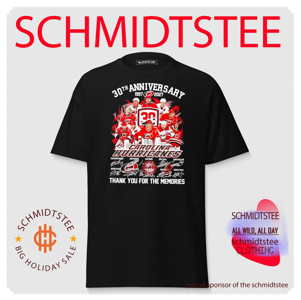 Carolina Hurricanes 30th Anniversary thank you for the memories shirt
