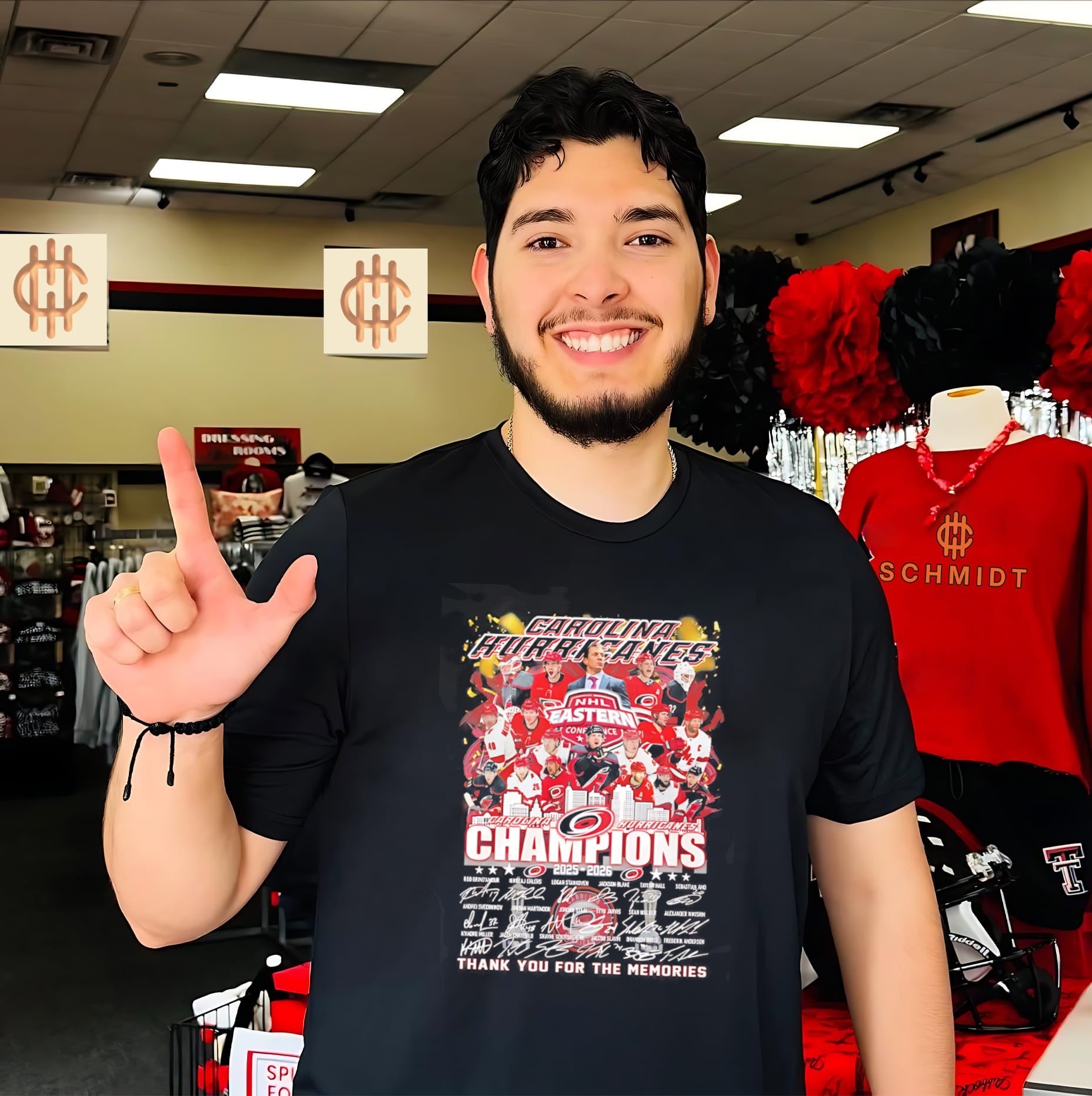 Carolina Hurricanes Eastern Conference Champions skyline shirt