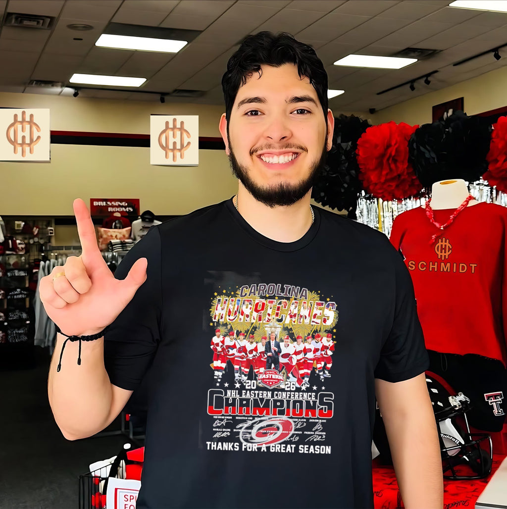 Carolina Hurricanes Eastern Conference Champions thanks for a great season signature shirt