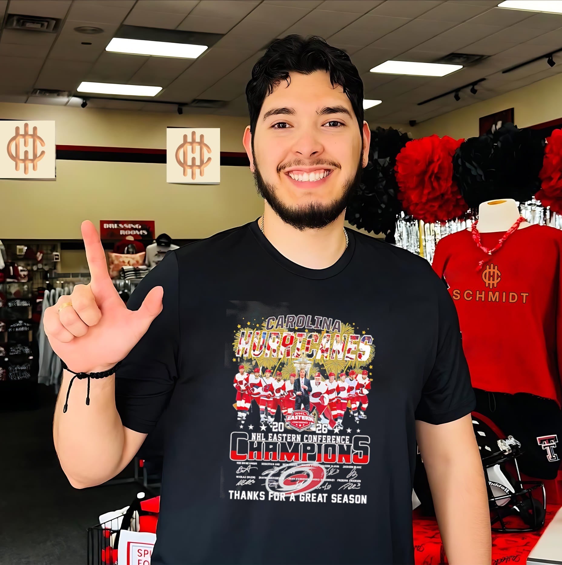 Carolina Hurricanes Eastern Conference Champions thanks for a great season signature shirt