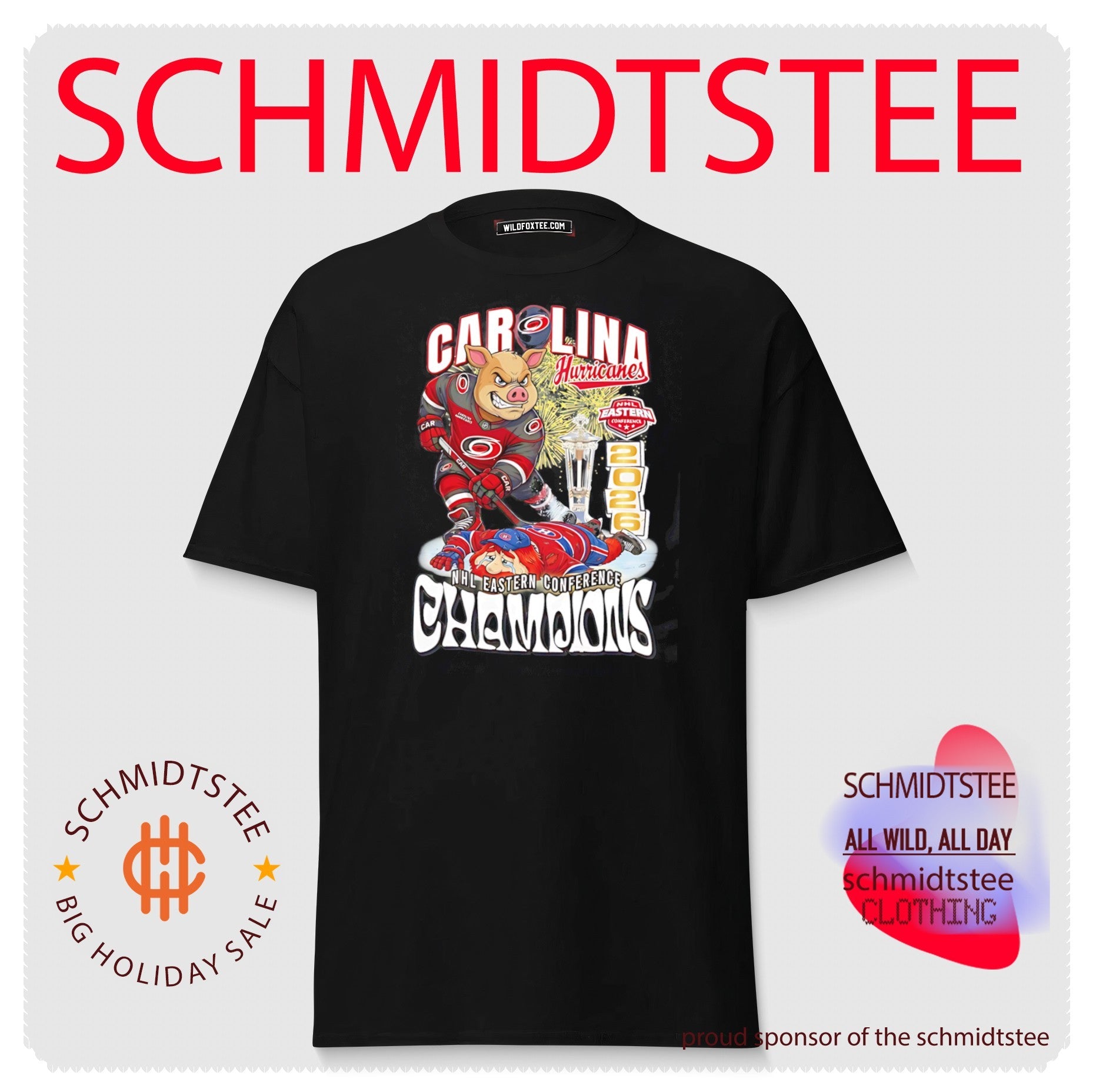 Carolina Hurricanes NHL Eastern Conference Champions 2026 mascot shirt