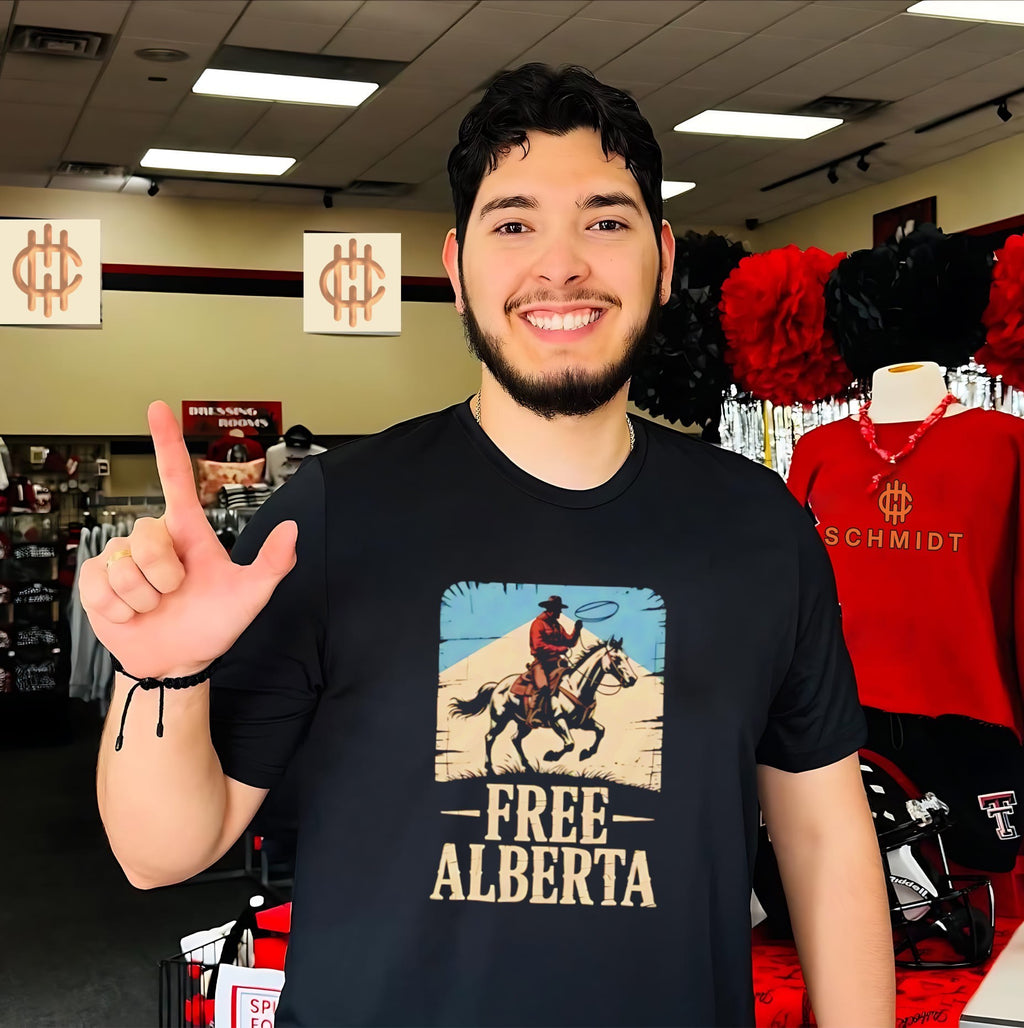 Carter Hart Free Alberta cowboy shirt