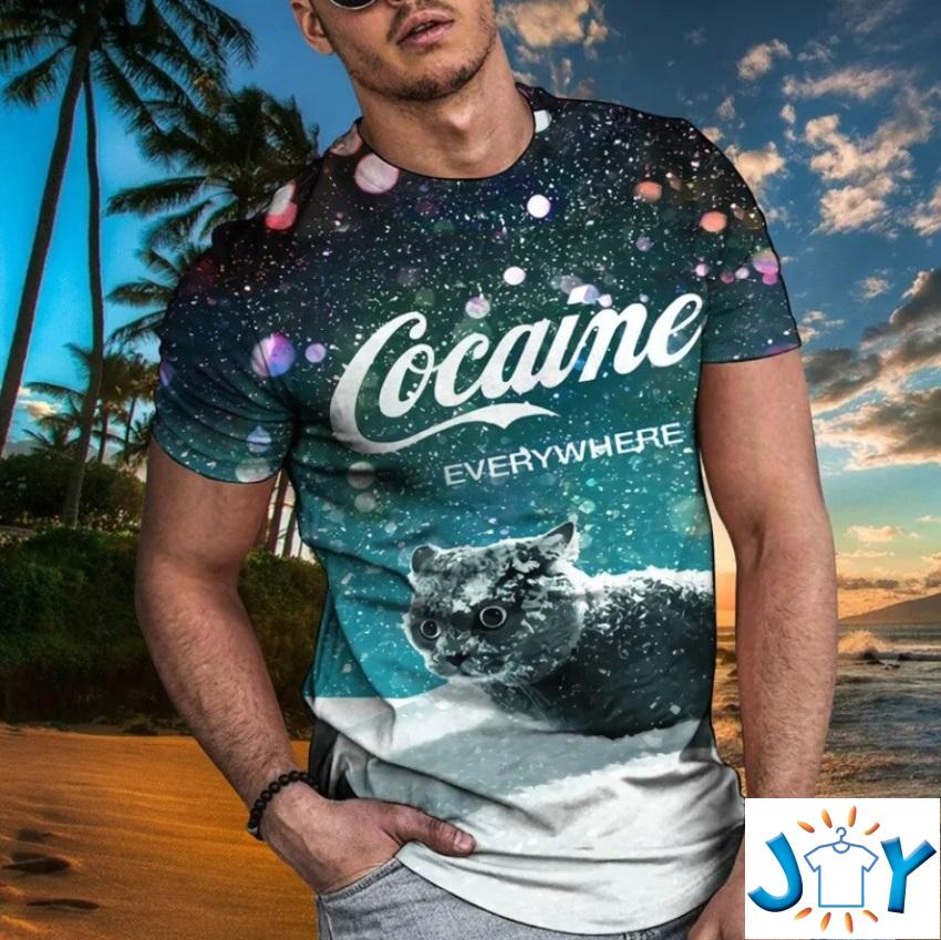 Snow Cat Cocaine Everywhere Hoodie, Sweatshirt & Ugly Sweater