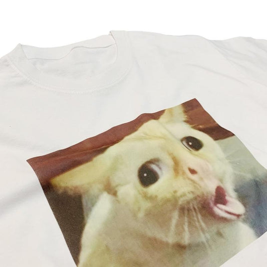 Cat Gagging Meme T-shirt Funny Kitty Feline Top Iconic Meme  sweater and hoodie