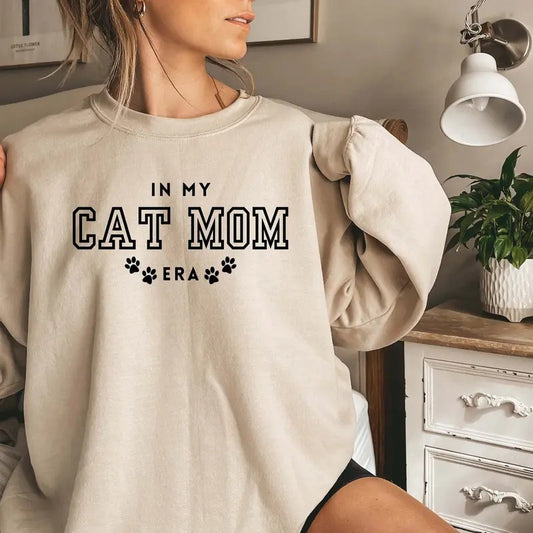 Cat Mom Sweatshirt In My Cat Mom Erafunny Mom Shirt Funny Cat Sweatshirt Cat Lover Gift Cat Mom Gift Crazy Cat Lady TK43GN