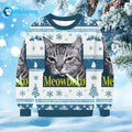 Cat Smoking Meowboro Ugly Christmas Sweater