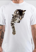 Cat White T-Shirt Hoodie, Sweatshirt | CoreVibeTees.com