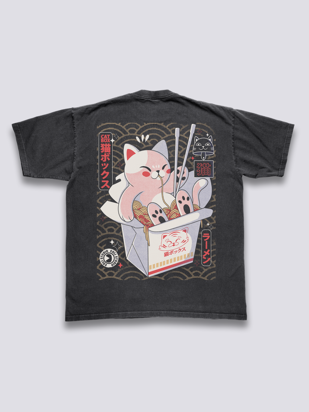 Cat Box Vintage T-Shirt Hoodie, Sweatshirt | CoreVibeTees.com (Image 1)