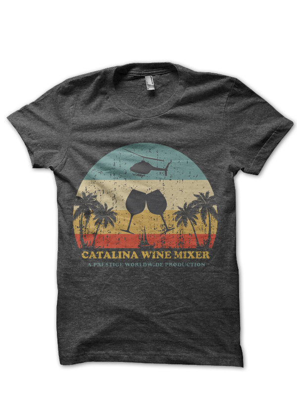 Catalina Wine Mixer Step Brothers Charcoal Grey T-Shirt Hoodie, Sweatshirt | CoreVibeTees.com