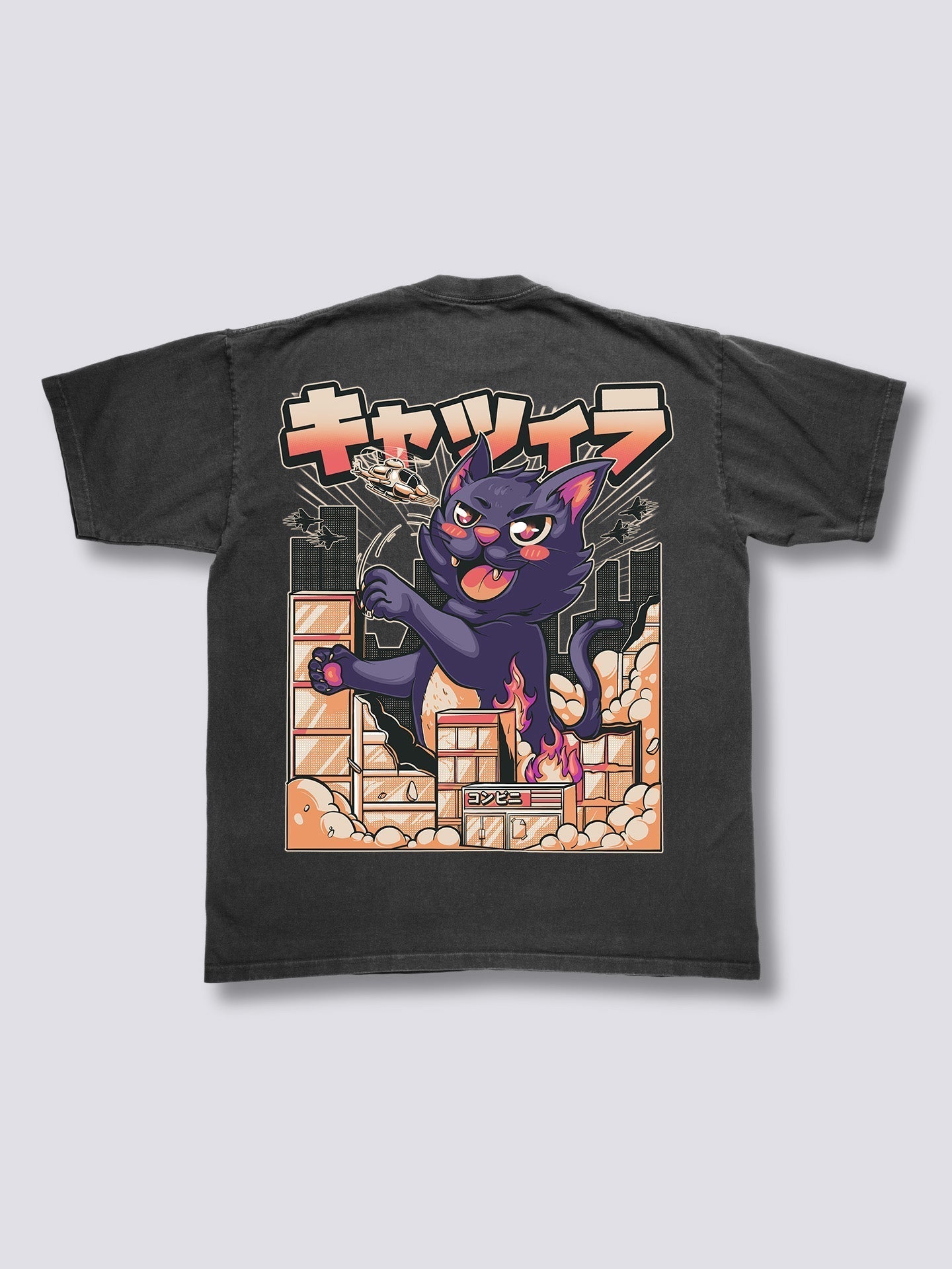 Catzilla Vintage T-Shirt Hoodie, Sweatshirt | CoreVibeTees.com (Image 1)