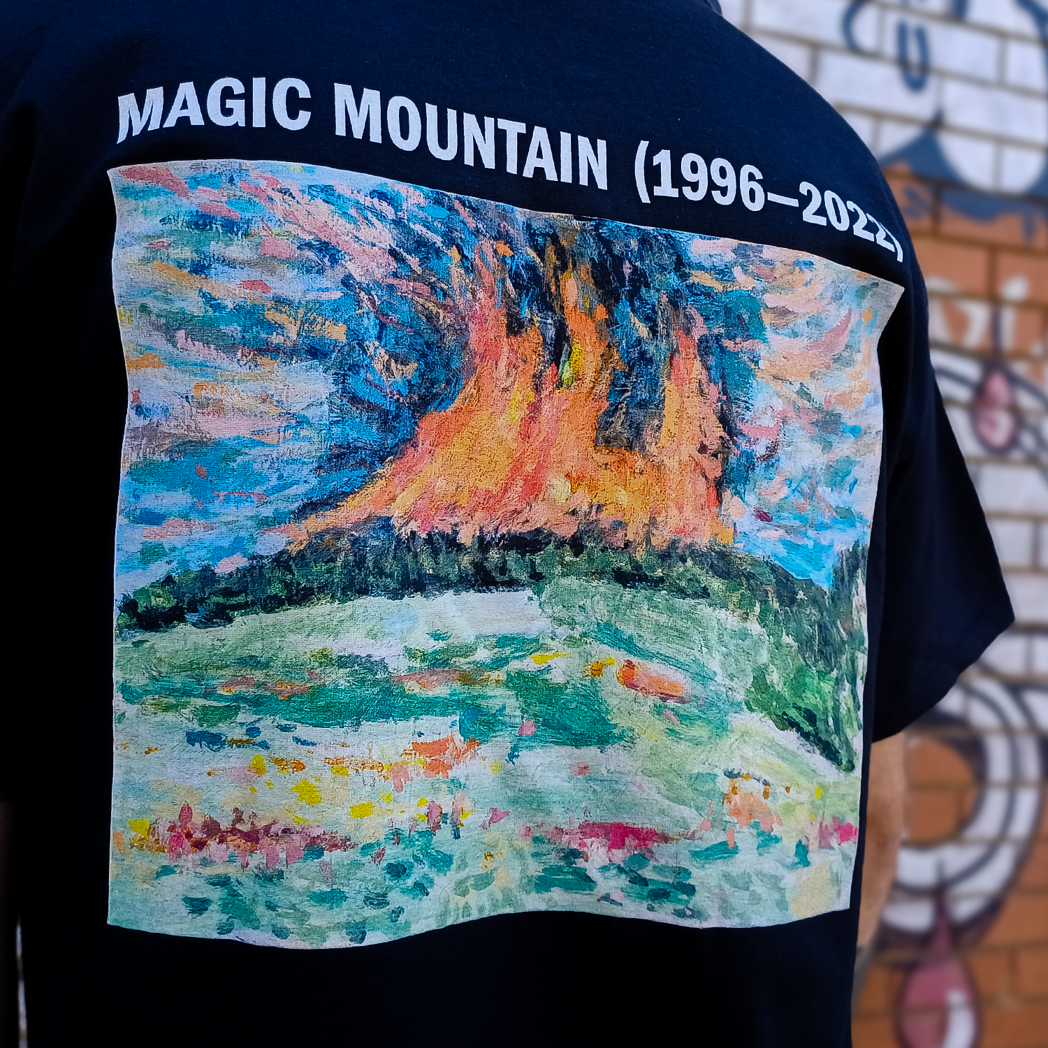 MAGIC MOUNTAIN (1996â€”2022) T-Shirt (Black) Hoodie, Sweatshirt | CoreVibeTees.com (Image 4)